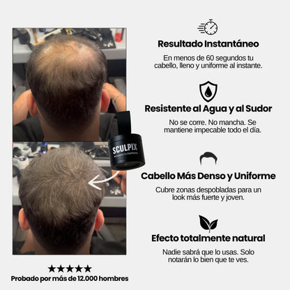 Sculpix™️ | Dile Adiós a las entradas, canas y calvicie